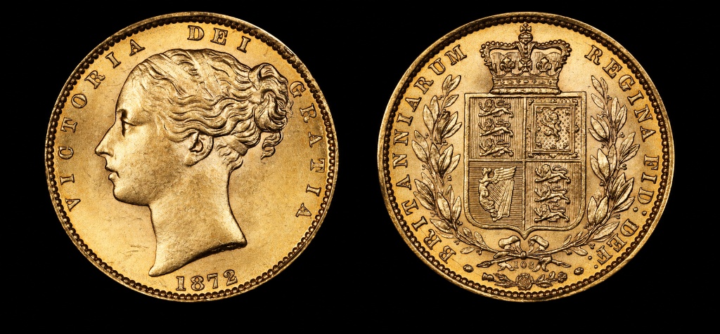 1872 Victoria Sovereign MS64